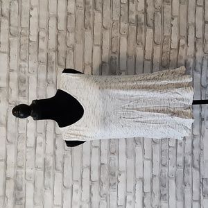 Gray and White Tank Top